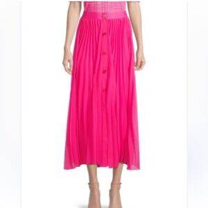 BOSS Eplisa Midi-Skirt Pleated Flamingo Pink
